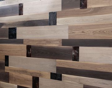 Mixed material wall coverings – Wood and cotto by Cadorin Group - view 6