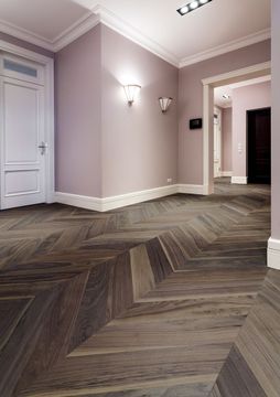 Rough effect Walnut – Chevron 45° by Cadorin Group - view 3