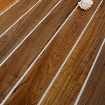 Burmese Teak with stripes inserts by Cadorin Group - view 3
