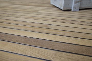 Burmese Teak Raw effect with Wenge striped inserts by Cadorin Group - view 3