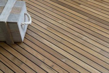 Burmese Teak Raw effect with Wenge striped inserts by Cadorin Group - view 2