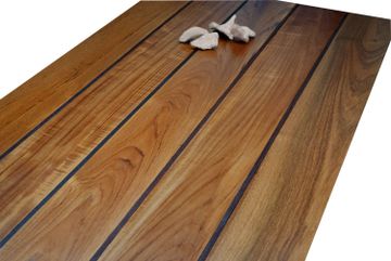 Burmese Teak with stripes inserts by Cadorin Group - view 2