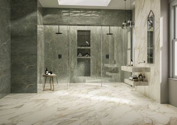 Marble Inspiration Anima Ever Apuan Gold by Ceramiche Caesar - view 4