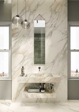 Marble Inspiration Anima Ever Apuan Gold by Ceramiche Caesar - view 2