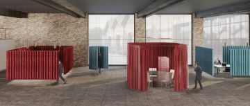 Clasp Divider Sound Absorbing Partitions by Caimi Brevetti - view 2