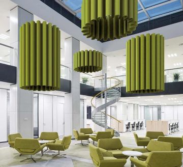 Clasp Ring Suspended Sound Absorbing Elements by Caimi Brevetti - view 2