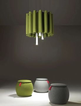 Clasp Ring Suspended Sound Absorbing Elements by Caimi Brevetti - view 5