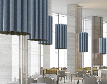 Clasp Ring Suspended Sound Absorbing Elements by Caimi Brevetti - view 6