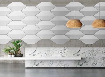Bow Wall Ceiling Mounted Sound Absorbing Panels by Caimi Brevetti - view 3