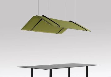 Pagoda Ceiling Suspended Sound Absorbing Panels by Caimi Brevetti - view 2