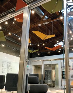 V Flap Ceiling Acoustic Elements by Caimi Brevetti - view 3