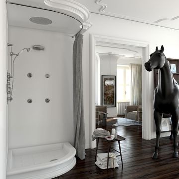 COLONIAL 00-0003-CR - Wall-mounted thermostatic shower panel by Carimali - view 4