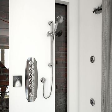 COLONIAL 00-0003-CR - Wall-mounted thermostatic shower panel by Carimali - view 6