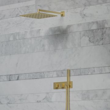 ILQUADRO 21521EST-CR/21531EST-CR - Recessed thermostatic shower mixer with hand shower by Carimali - view 6