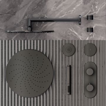 RACE 0-RCE5101EST-CR / 0-RCE5102EST-CR - Thermostatic Recessed shower mixer with hand shower by Carimali - view 4