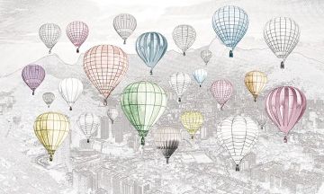 Wallpaper Mongolfiere by Carta da Parati Artistica - view 4