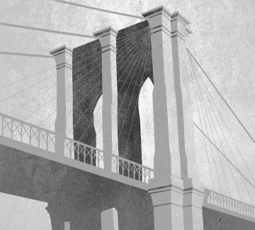 Wallpaper Ponte di Brooklyn by Carta da Parati Artistica - view 4