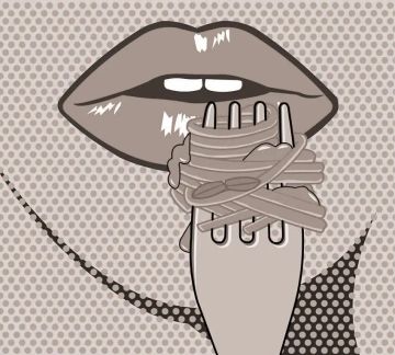 Wallpaper Labbra pop art by Carta da Parati Artistica - view 4