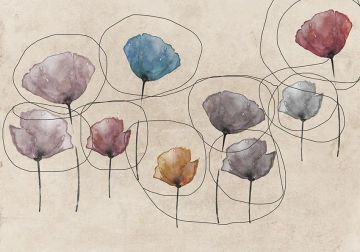 Wallpaper Fiori style by Carta da Parati Artistica - view 2