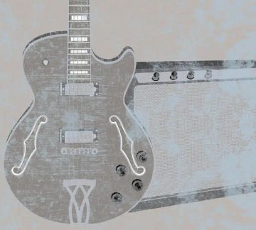 Wallpaper Chitarra anni 70 by Carta da Parati Artistica - view 2