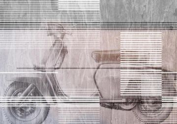 Wallpaper Due ruote by Carta da Parati Artistica - view 2
