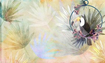 Wallpaper Tucano tropicale by Carta da Parati Artistica - view 2