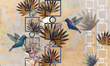 Wallpaper Uccelli in volo by Carta da Parati Artistica - view 2