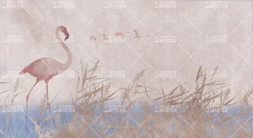 Wallpaper Flamingo by Carta da Parati Artistica - view 2