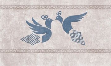 Wallpaper Pavoncelle in volo by Carta da Parati Artistica - view 2