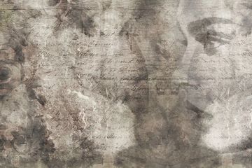 Wallpaper Rose letters by Carta da Parati Artistica - view 2