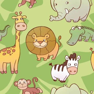 Wallpaper Animali della giungla by Carta da Parati Artistica - view 2