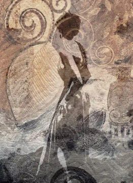 Wallpaper Donna su tessuto by Carta da Parati Artistica - view 2