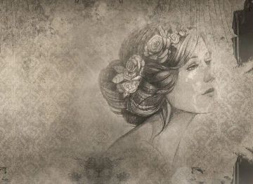 Wallpaper Volto disegnato by Carta da Parati Artistica - view 2