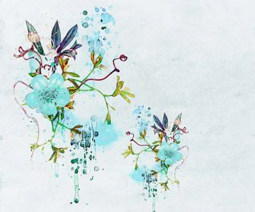 Wallpaper Delicato azzurro by Carta da Parati Artistica - view 2