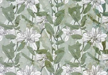Wallpaper Foglie intonaco by Carta da Parati Artistica - view 2