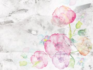 Wallpaper Acquerello Fiori by Carta da Parati Artistica - view 2