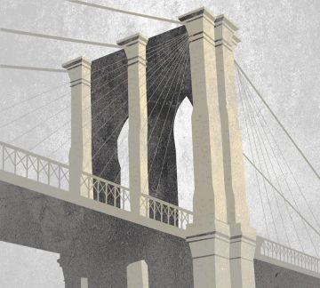 Wallpaper Ponte di Brooklyn by Carta da Parati Artistica - view 2