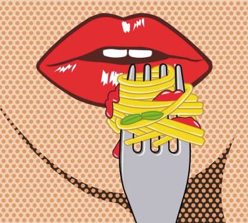 Wallpaper Labbra pop art by Carta da Parati Artistica - view 2