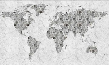 Wallpaper Cartina mondo by Carta da Parati Artistica - view 2