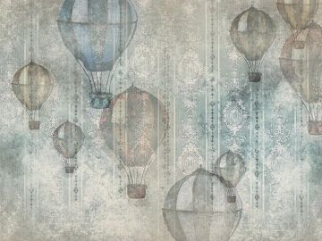 Wallpaper Mongolfiere vintage by Carta da Parati Artistica - view 2