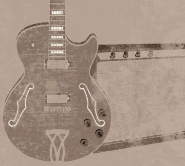 Wallpaper Chitarra anni 70 by Carta da Parati Artistica - view 5