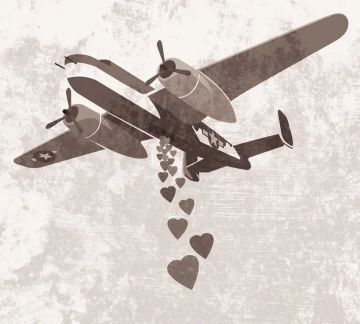 Wallpaper Lancio di cuori by Carta da Parati Artistica - view 5