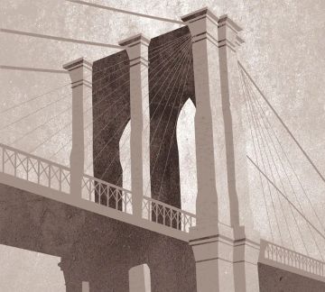 Wallpaper Ponte di Brooklyn by Carta da Parati Artistica - view 5