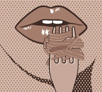 Wallpaper Labbra pop art by Carta da Parati Artistica - view 5