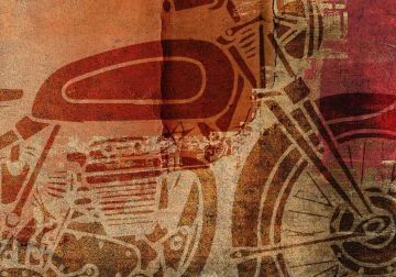 Wallpaper Moto vector by Carta da Parati Artistica - view 3