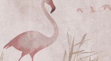 Wallpaper Flamingo by Carta da Parati Artistica - view 3