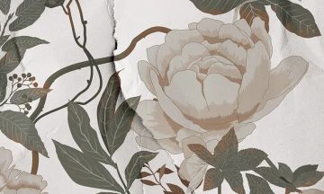 Wallpaper Tramonto floreale by Carta da Parati Artistica - view 3