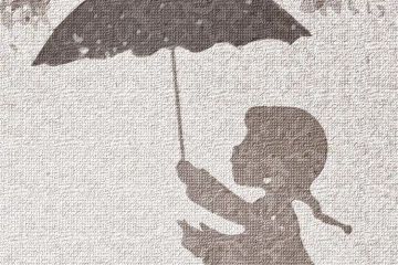 Wallpaper Bambina su muretto by Carta da Parati Artistica - view 3