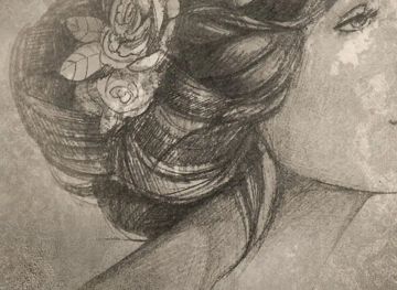 Wallpaper Volto disegnato by Carta da Parati Artistica - view 3
