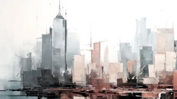 Wallpaper New york acrilica by Carta da Parati Artistica - view 3
